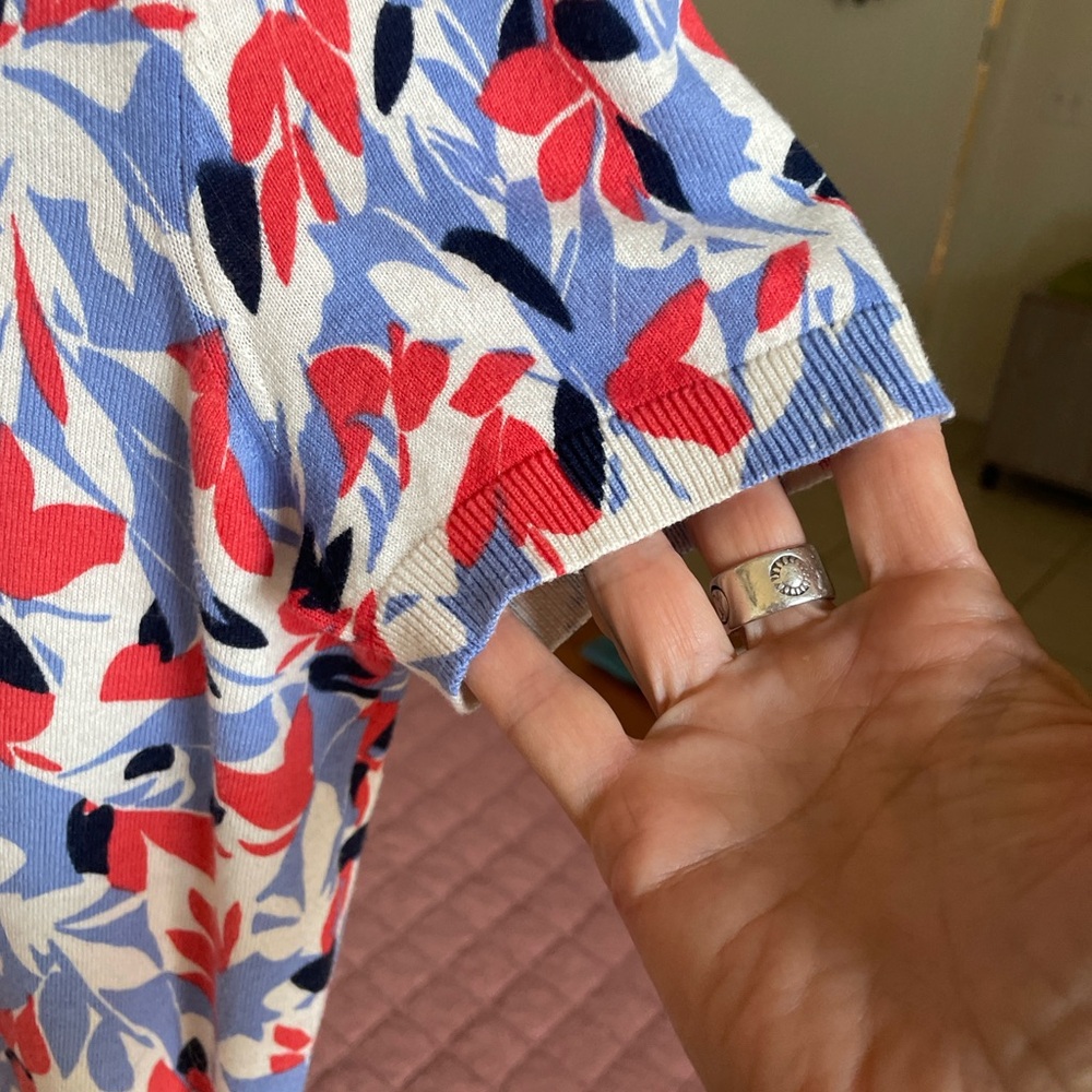 Ralph Lauren Black Label Graphic Print Short Sleeve Top - Picture 3 of 5